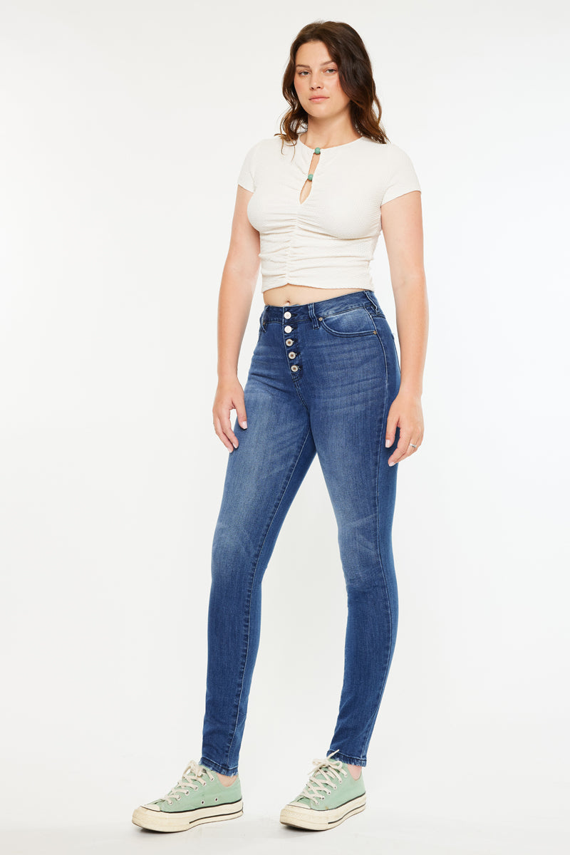 Women's High Rise Super Skinny Jeans - Candice