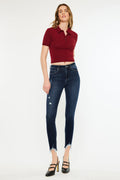 Women's High Rise Ankle Skinny Jeans - Astrid