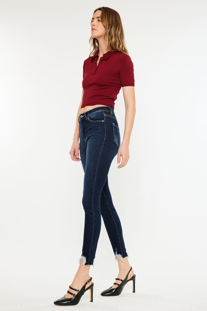 Women's High Rise Ankle Skinny Jeans - Astrid