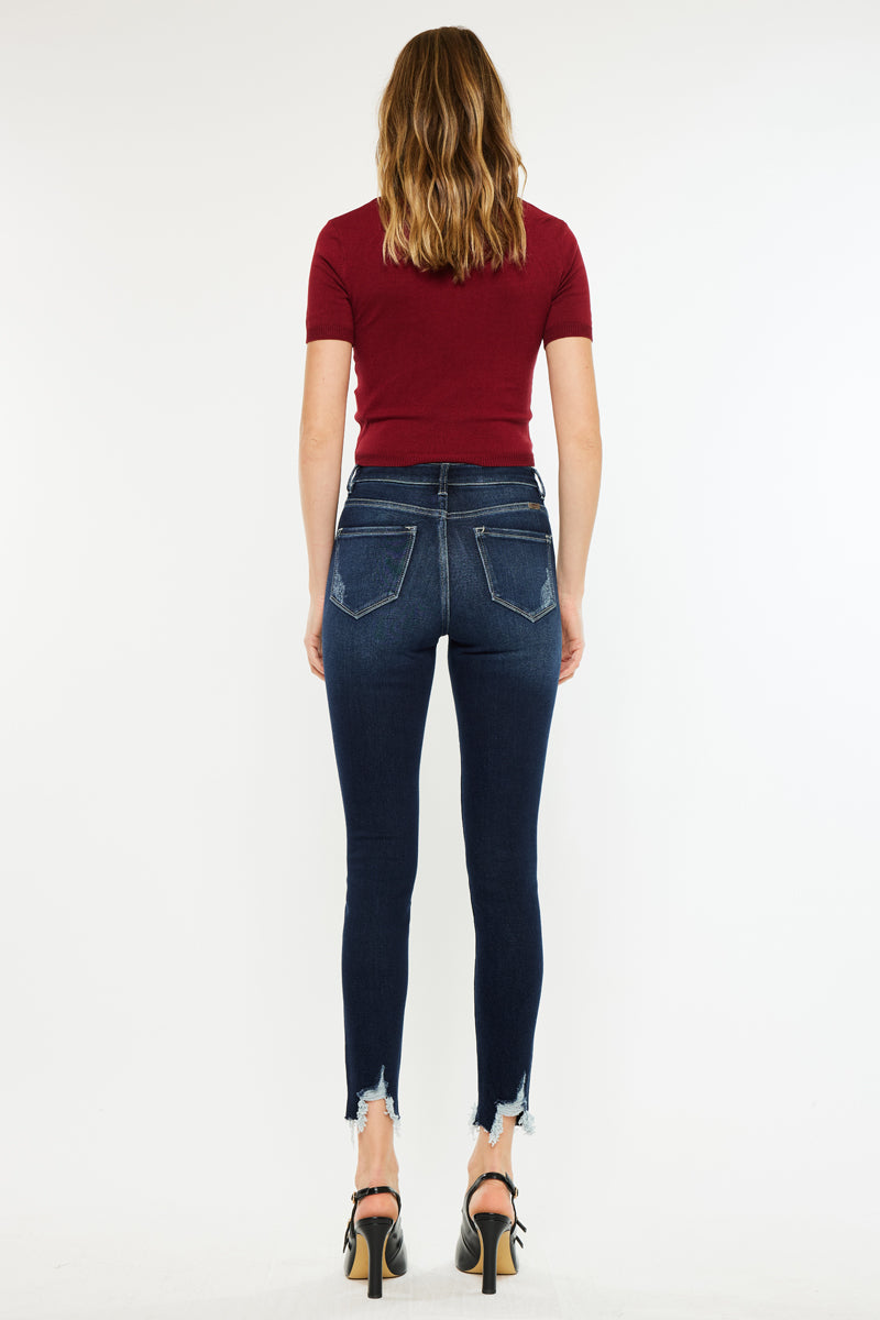 Women's High Rise Ankle Skinny Jeans - Astrid