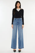 Women's High Rise Wide Leg Jeans - Bertha