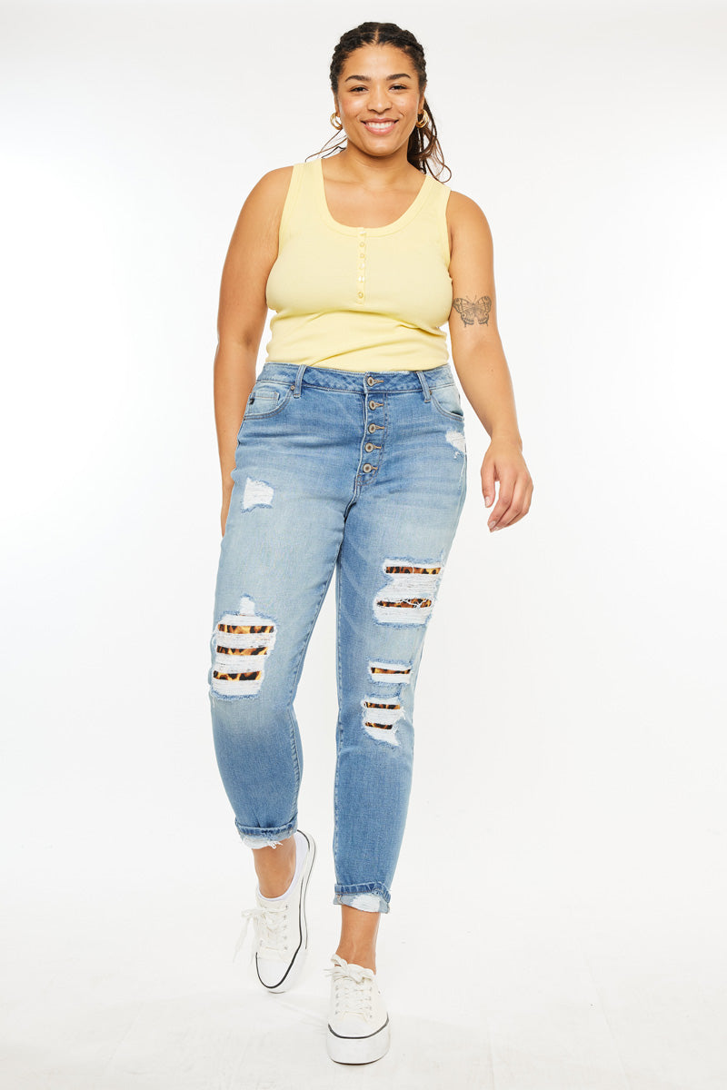 Women's Plus Size High Rise Ankle Skinny Jeans - Beatrice