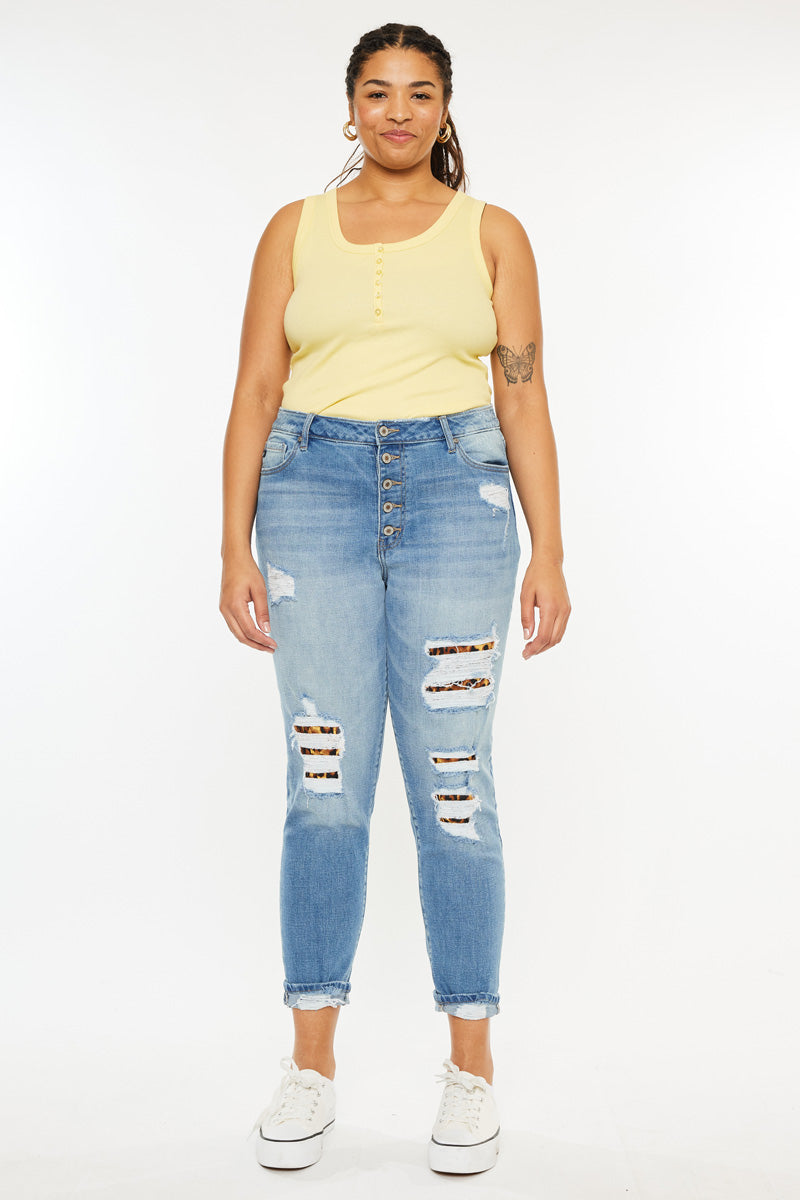 Women's Plus Size High Rise Ankle Skinny Jeans - Beatrice