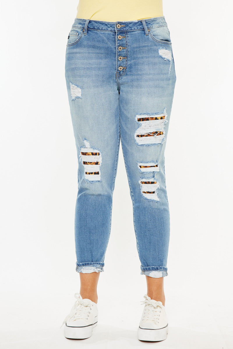 Women's Plus Size High Rise Ankle Skinny Jeans - Beatrice