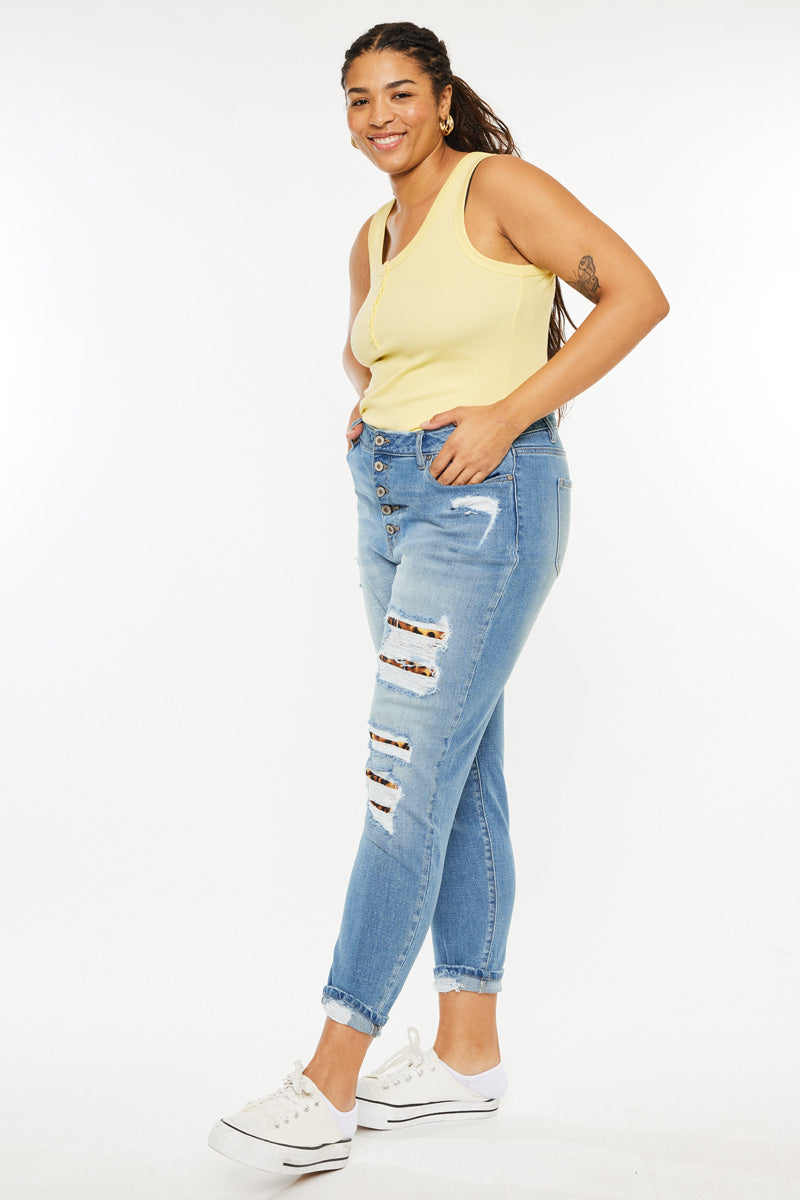 Women's Plus Size High Rise Ankle Skinny Jeans - Beatrice