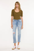 Women's Mid Rise Boyfriend Jeans - Aries