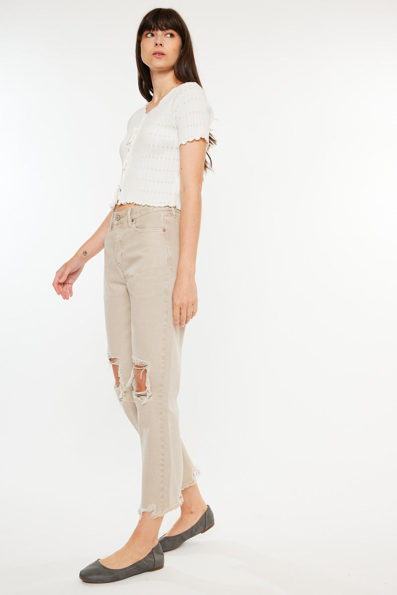 Women's High Rise Mom Jeans - Bliss