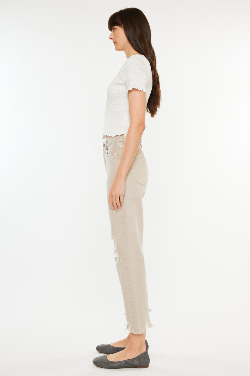 Women's High Rise Mom Jeans - Bliss