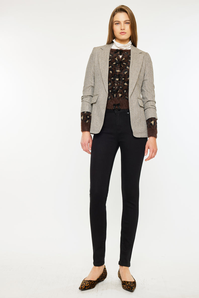 Women's High Rise Fleeced Super Skinny Jeans - Bethany