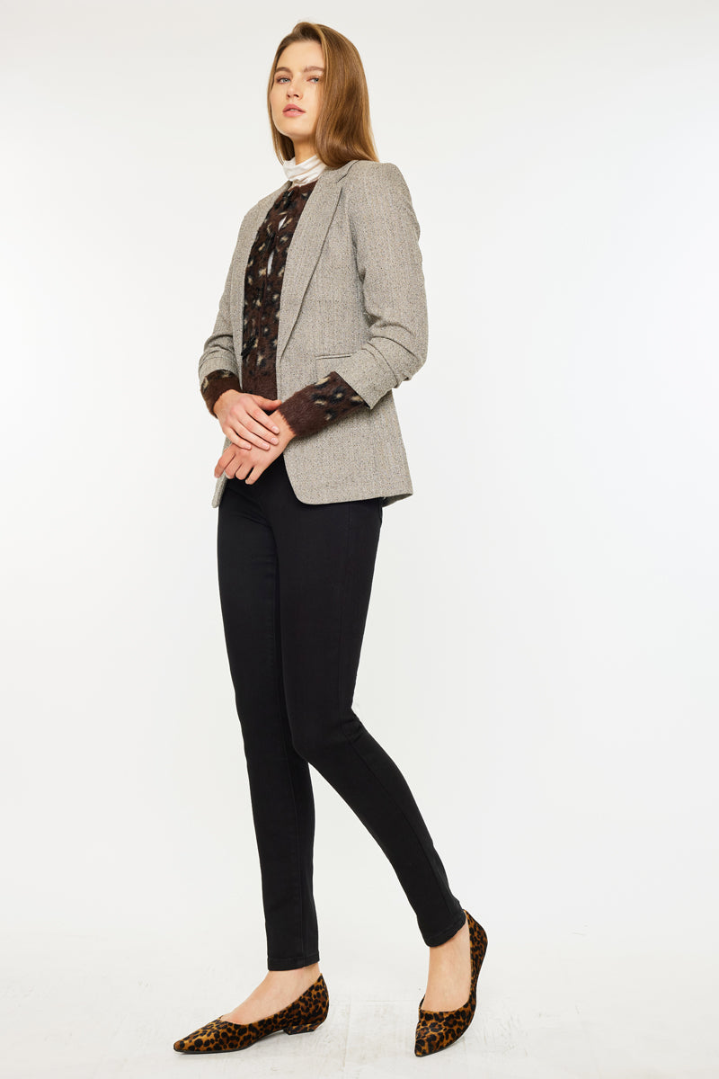Women's High Rise Fleeced Super Skinny Jeans - Bethany