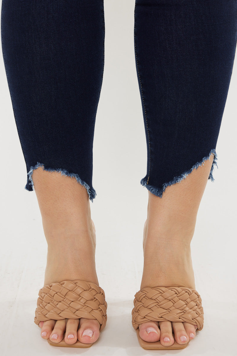 Women's Plus Size High Rise Ankle Skinny Jeans - Ani