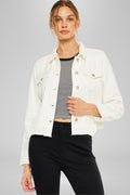 Women's Distressed Denim Jacket - Bianca