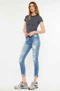 Women's Mid Rise Ankle Skinny Jeans - Caroline