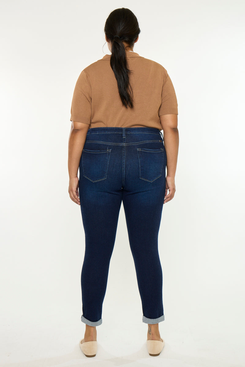 Women's Plus Size Mid Rise Ankle Skinny Jeans - Berenice