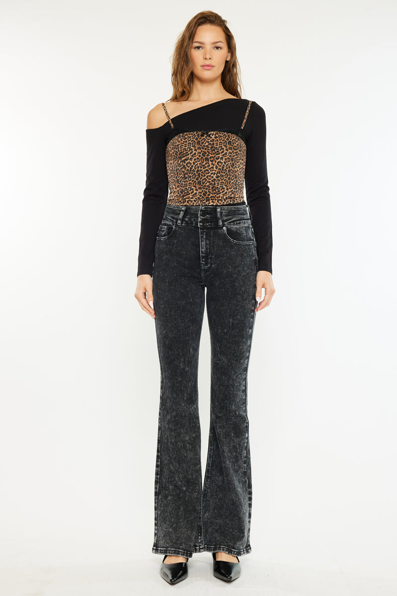 Women's Ultra High Rise Flare Jeans - Amirah
