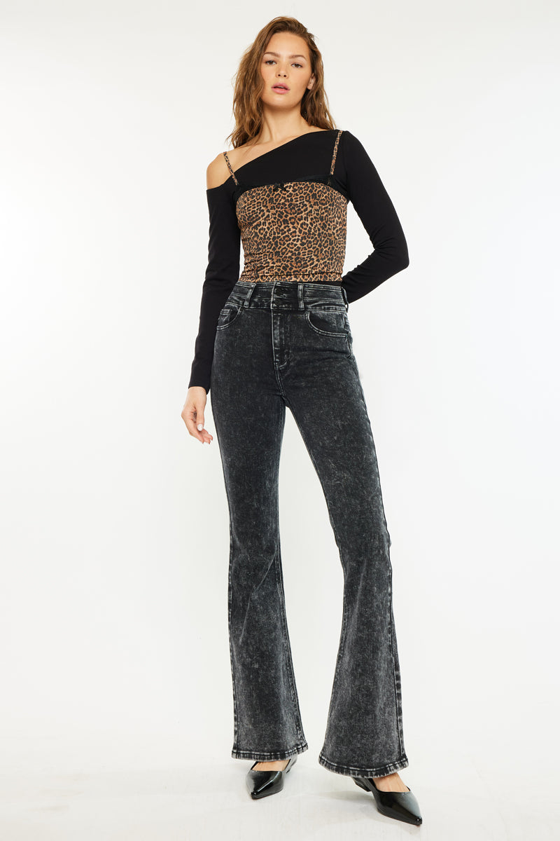 Women's Ultra High Rise Flare Jeans - Amirah
