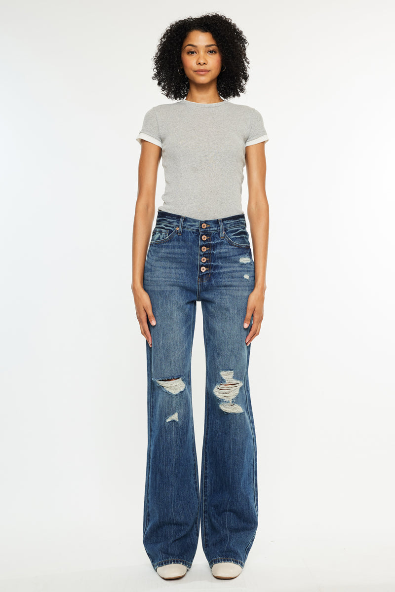 Women's Ultra High Rise 90's Flare Jeans - Ariena