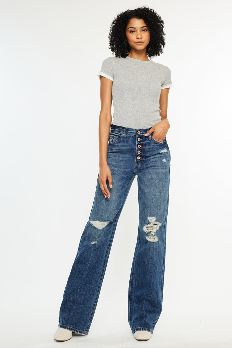 Women's Ultra High Rise 90's Flare Jeans - Ariena