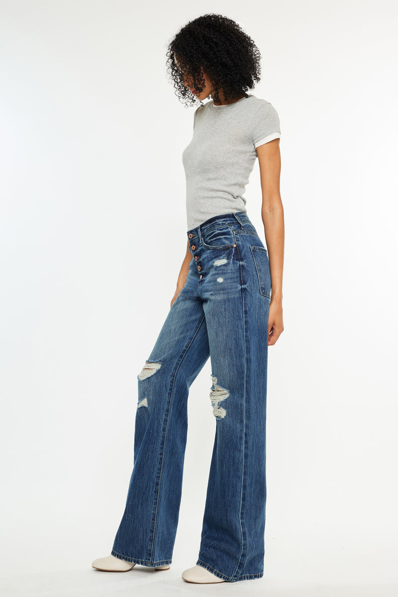 Women's Ultra High Rise 90's Flare Jeans - Ariena