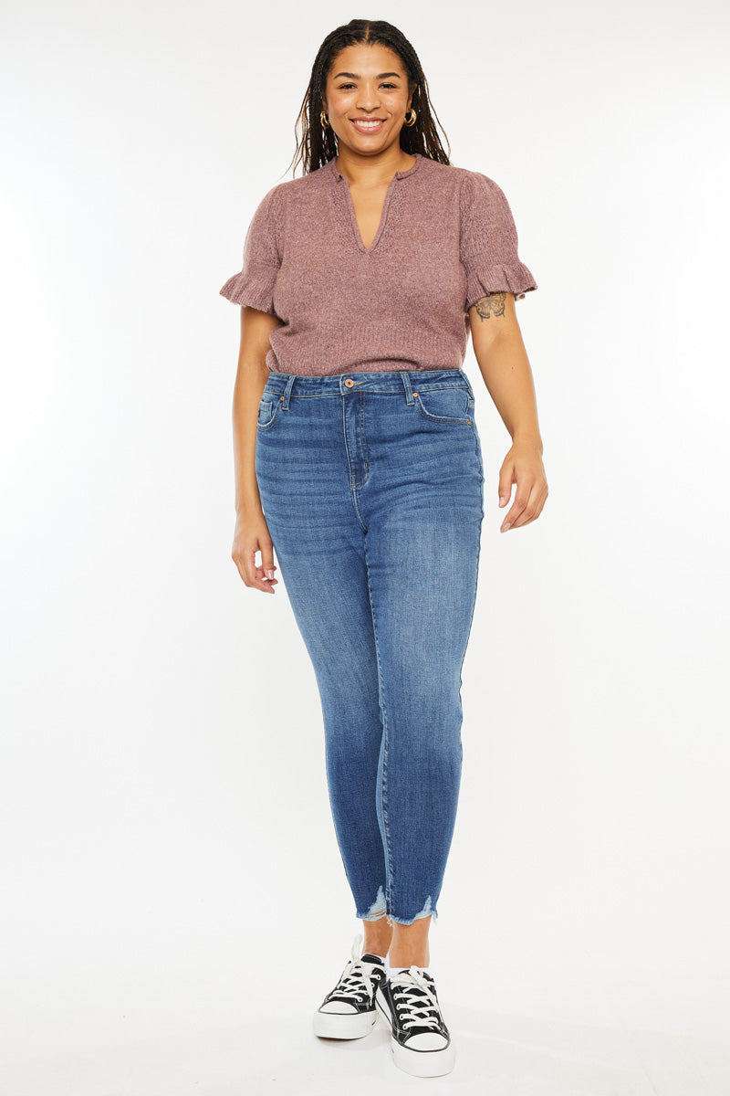 Women's Plus Size High Rise Ankle Skinny Jeans - Arcana