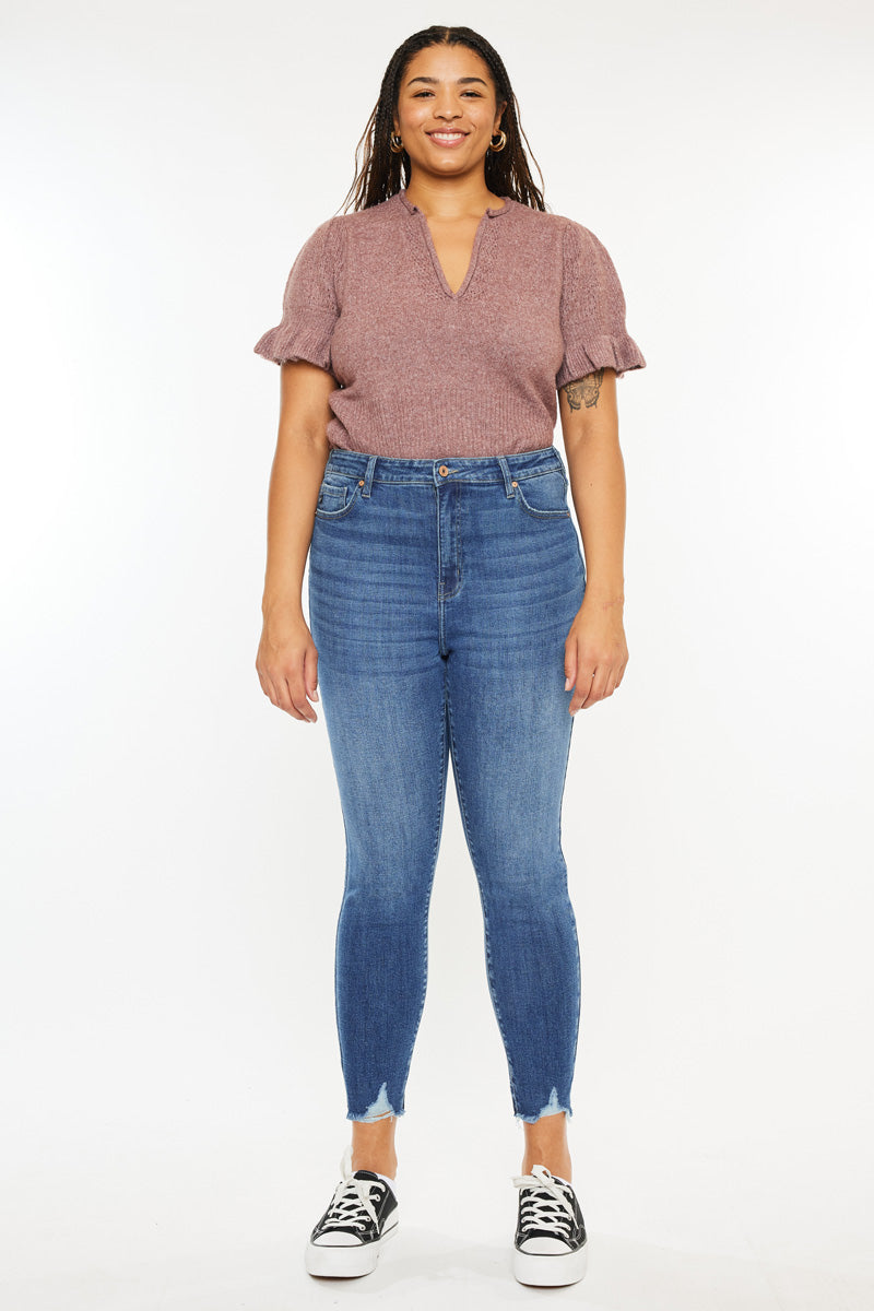 Women's Plus Size High Rise Ankle Skinny Jeans - Arcana