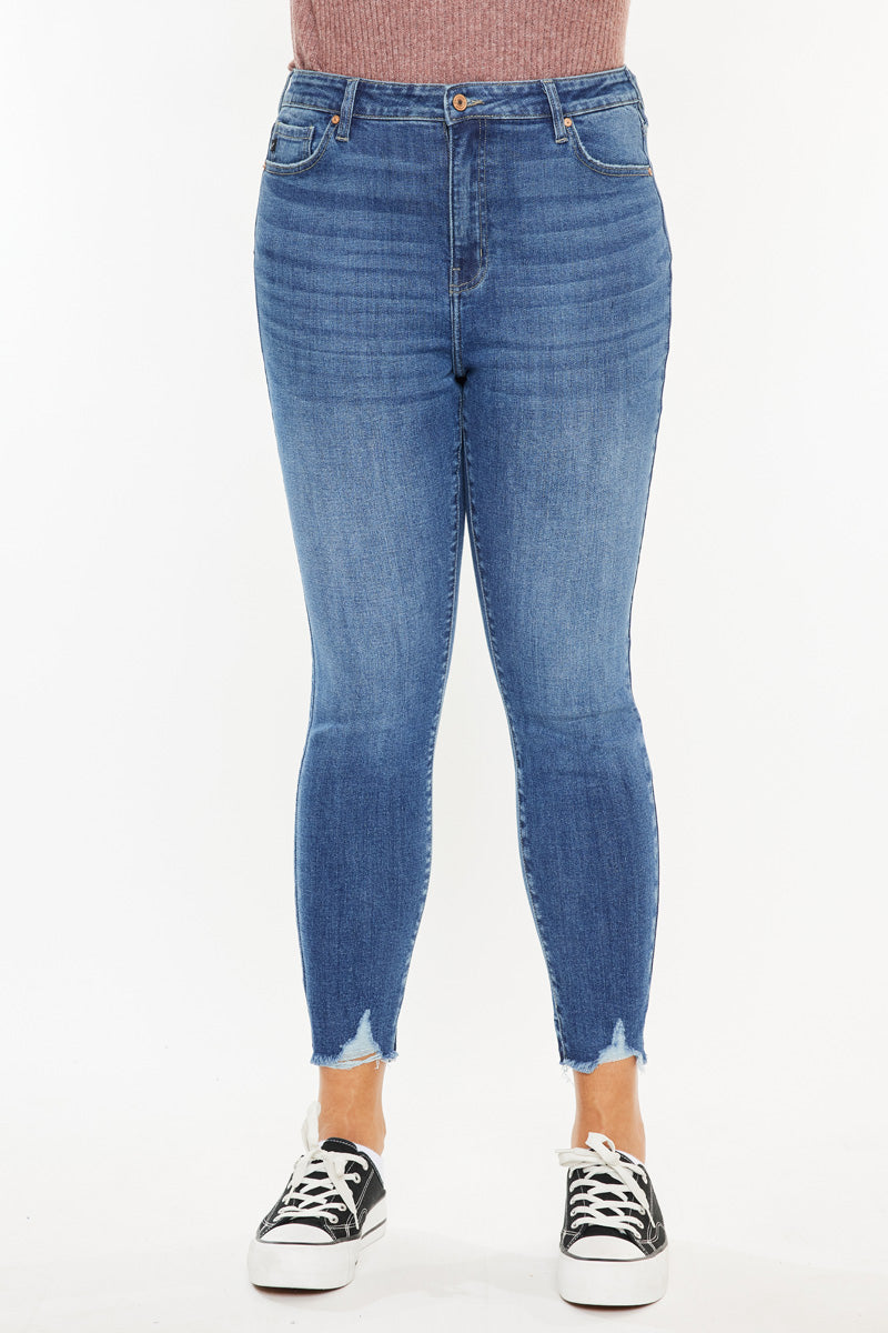 Women's Plus Size High Rise Ankle Skinny Jeans - Arcana