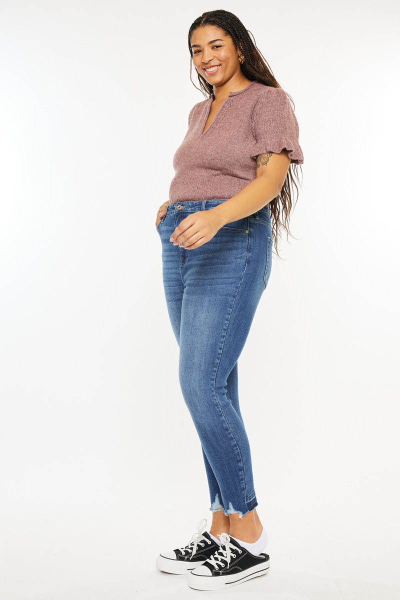Women's Plus Size High Rise Ankle Skinny Jeans - Arcana