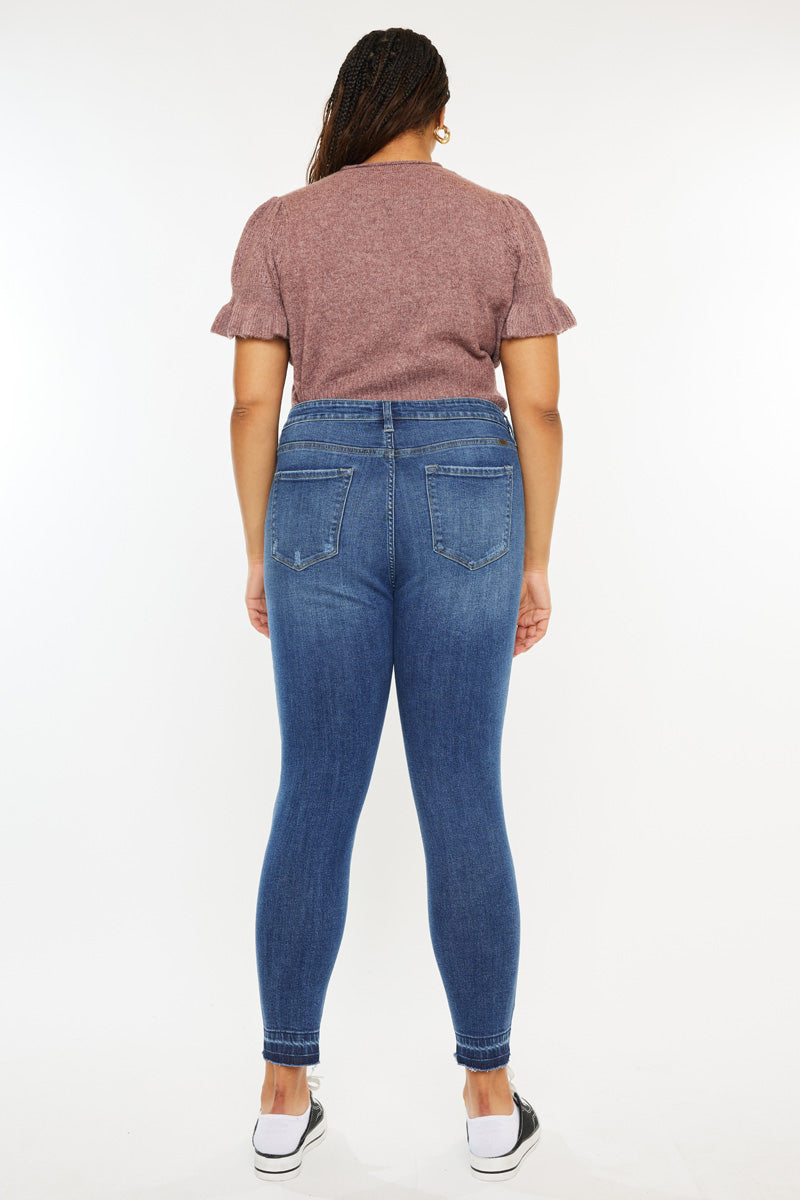 Women's Plus Size High Rise Ankle Skinny Jeans - Arcana