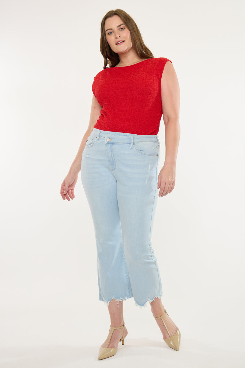 Women's Plus Size High Rise Kick-Flare Jeans - Anahi