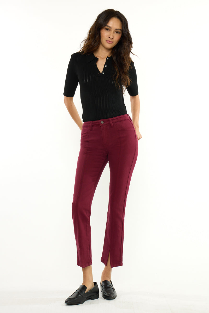 Women's Mid Rise Skinny Straight Jeans - Belinda