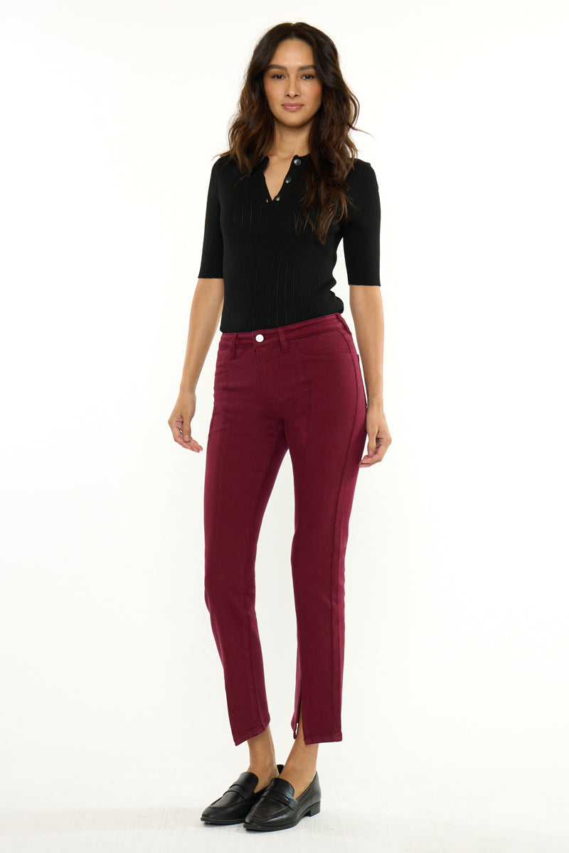 Women's Mid Rise Skinny Straight Jeans - Belinda