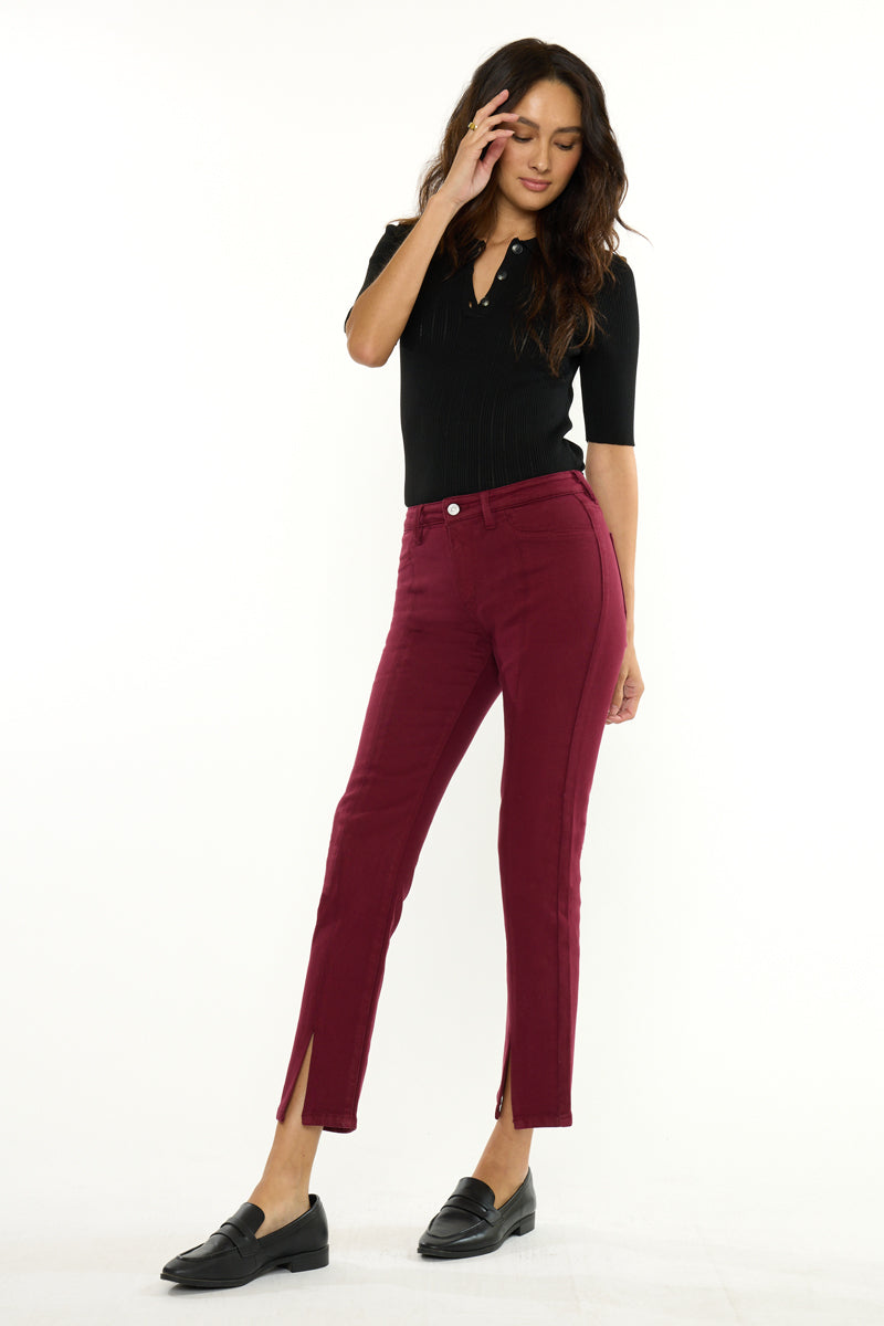 Women's Mid Rise Skinny Straight Jeans - Belinda