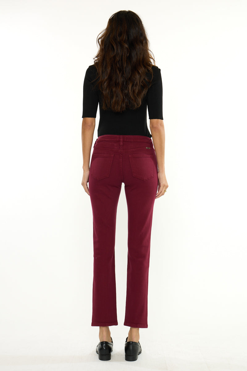 Women's Mid Rise Skinny Straight Jeans - Belinda