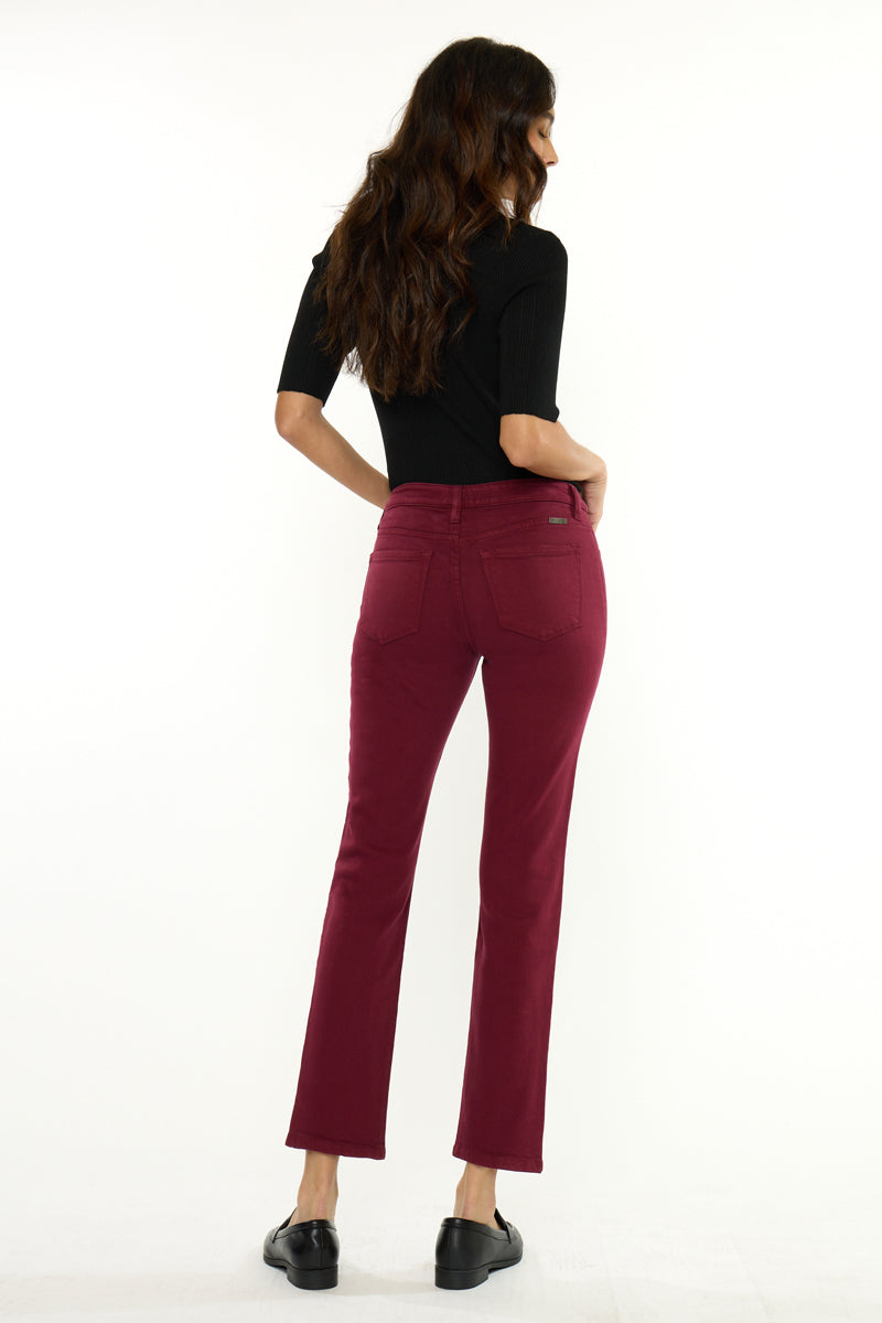 Women's Mid Rise Skinny Straight Jeans - Belinda