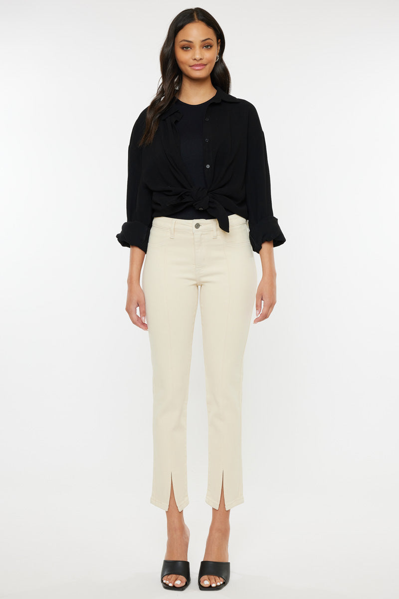 Women's Mid Rise Skinny Straight Jeans - Belinda