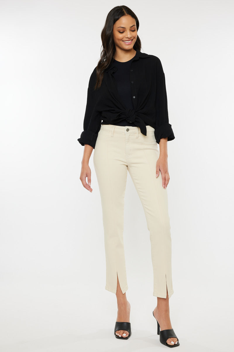 Women's Mid Rise Skinny Straight Jeans - Belinda