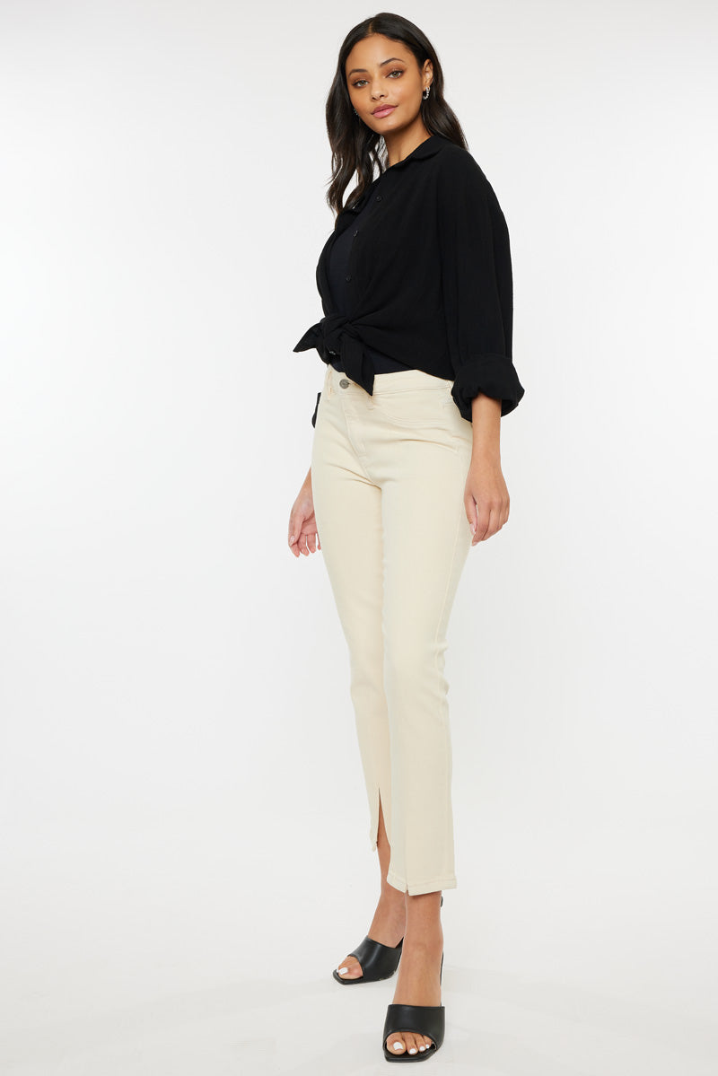 Women's Mid Rise Skinny Straight Jeans - Belinda