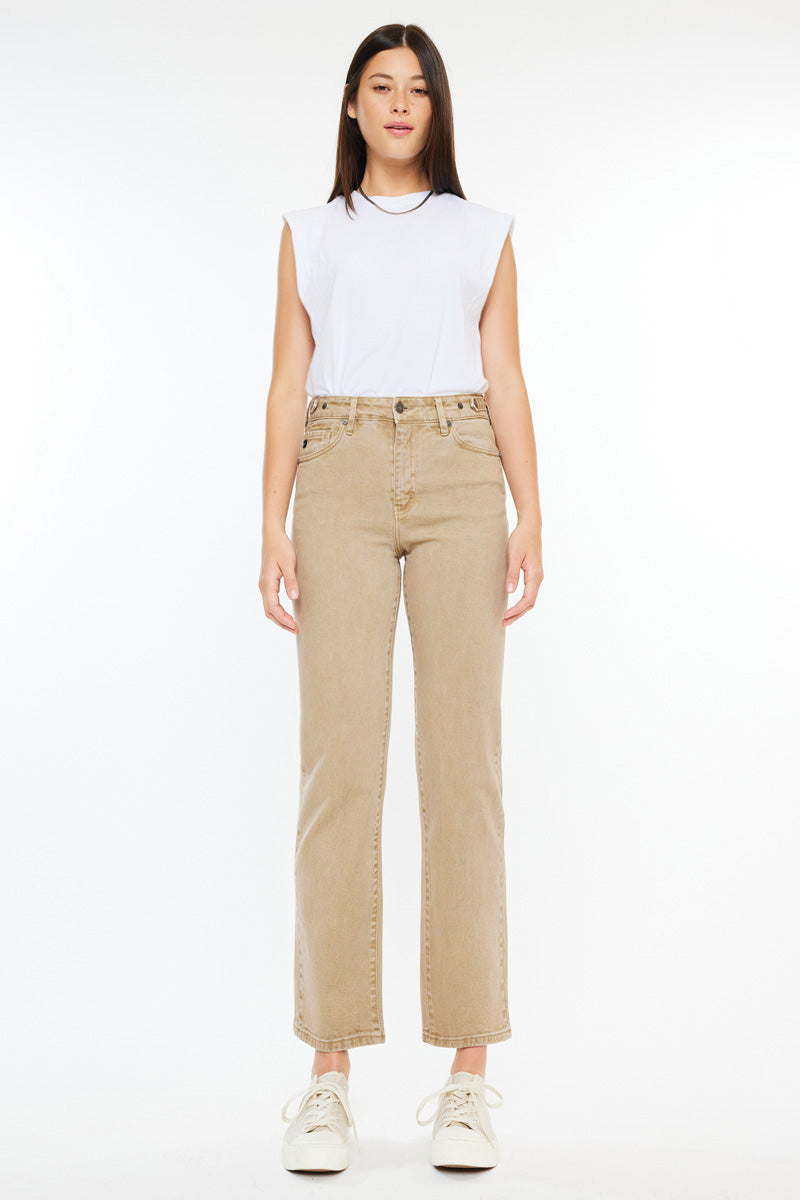 Women's High Rise True Straight Jeans - Ashley