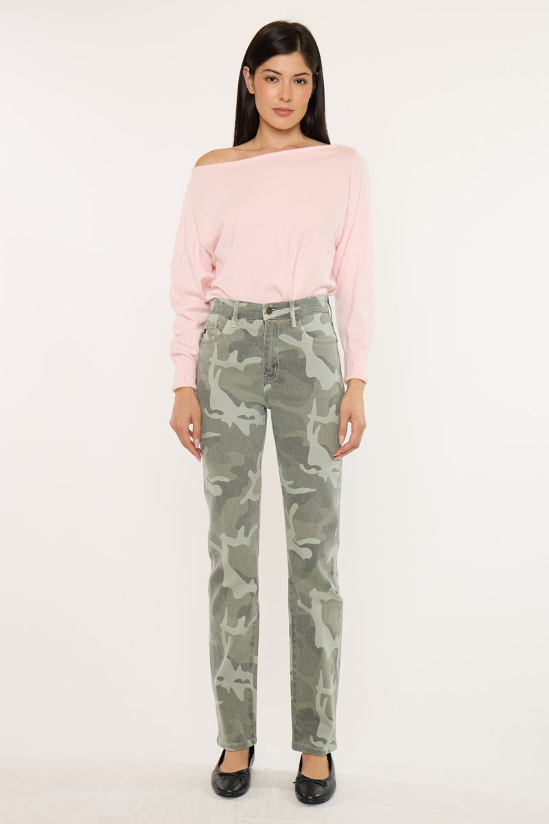 Women's High Rise Straight Jeans - Allie
