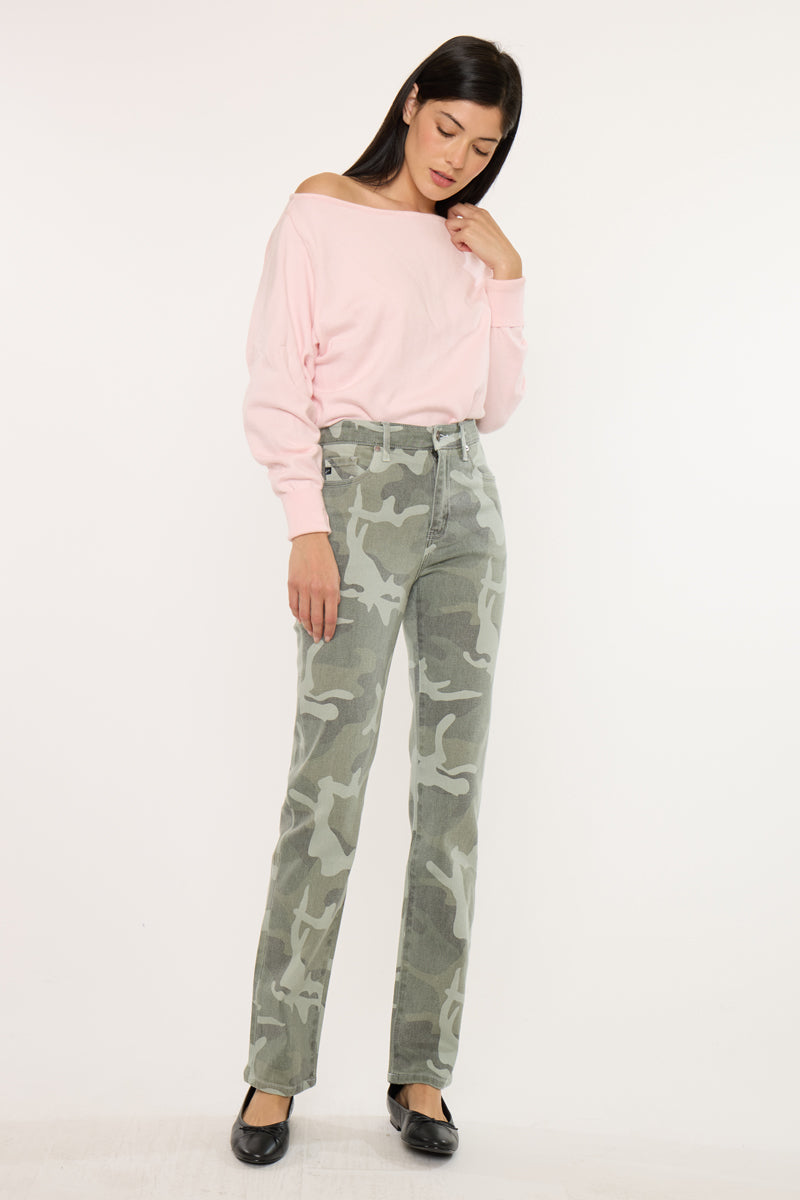 Women's High Rise Straight Jeans - Allie