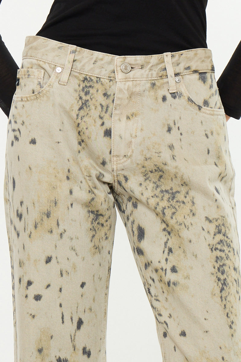 Women's Low Rise Baggy Straight Jeans - Ailany