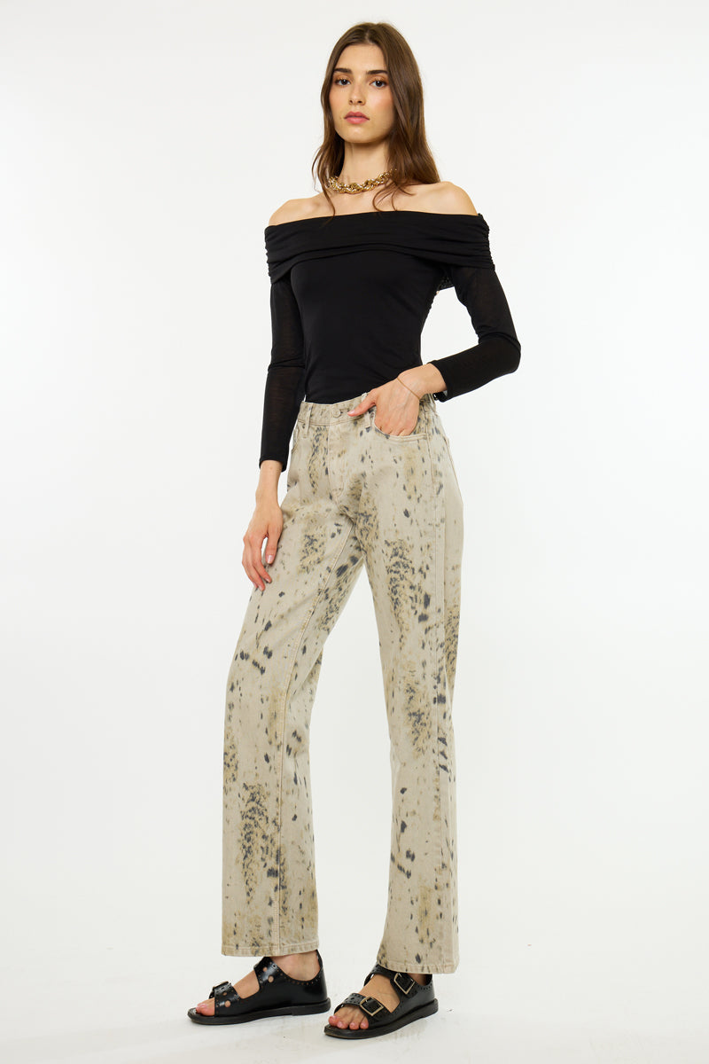 Women's Low Rise Baggy Straight Jeans - Ailany