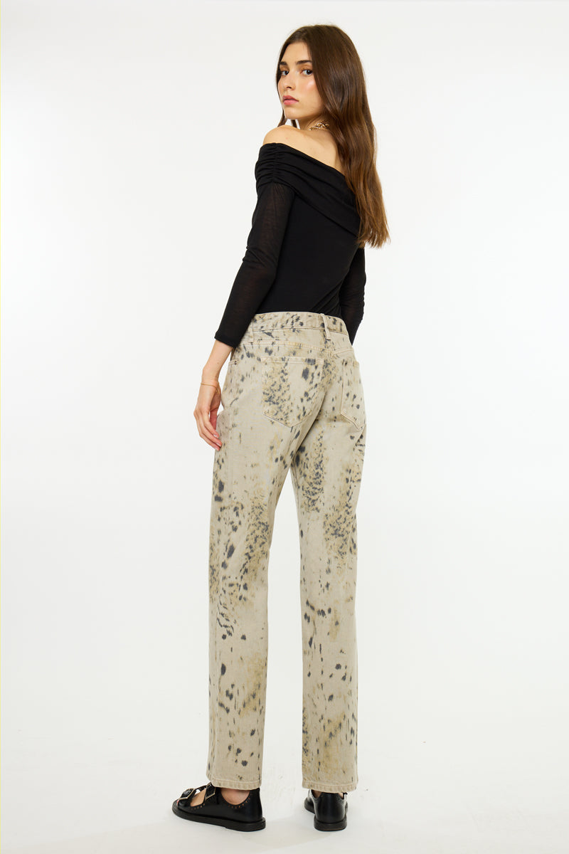Women's Low Rise Baggy Straight Jeans - Ailany
