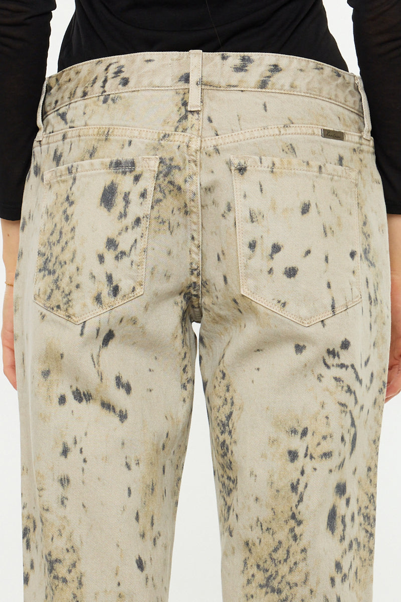 Women's Low Rise Baggy Straight Jeans - Ailany