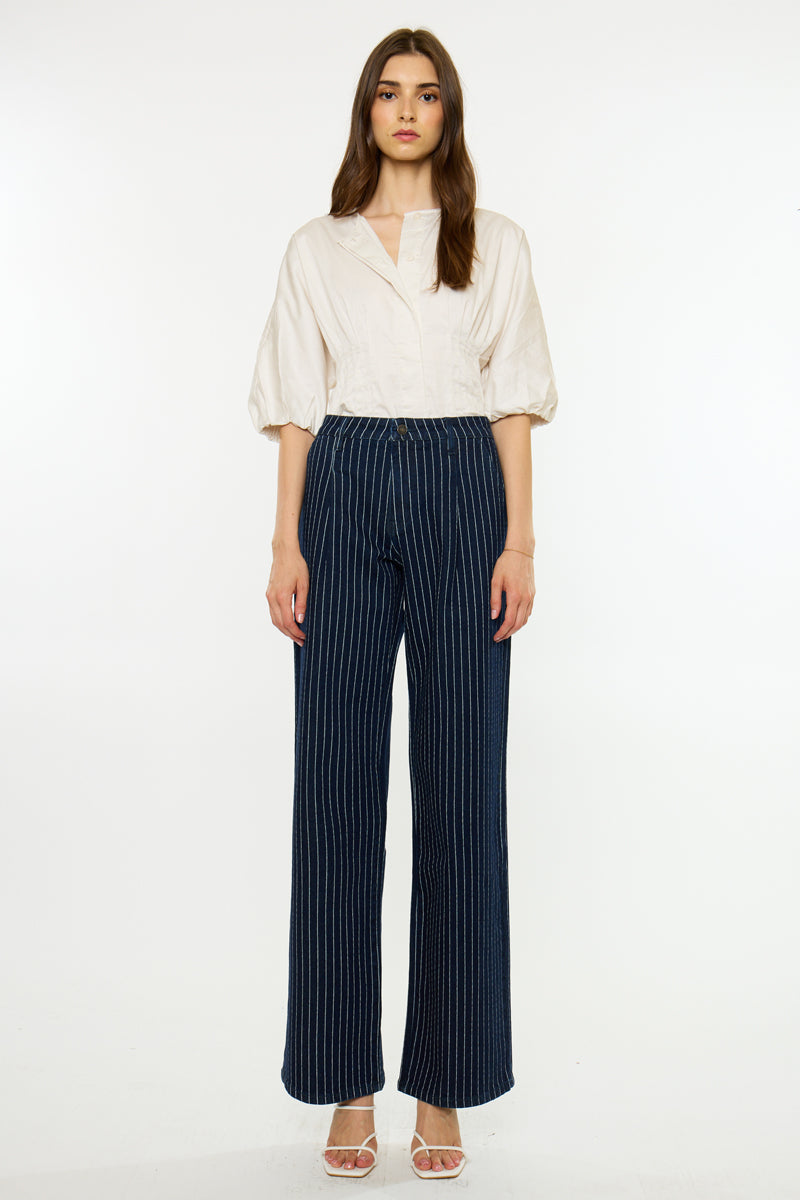 Women's High Rise Wide Leg Jeans - Ally