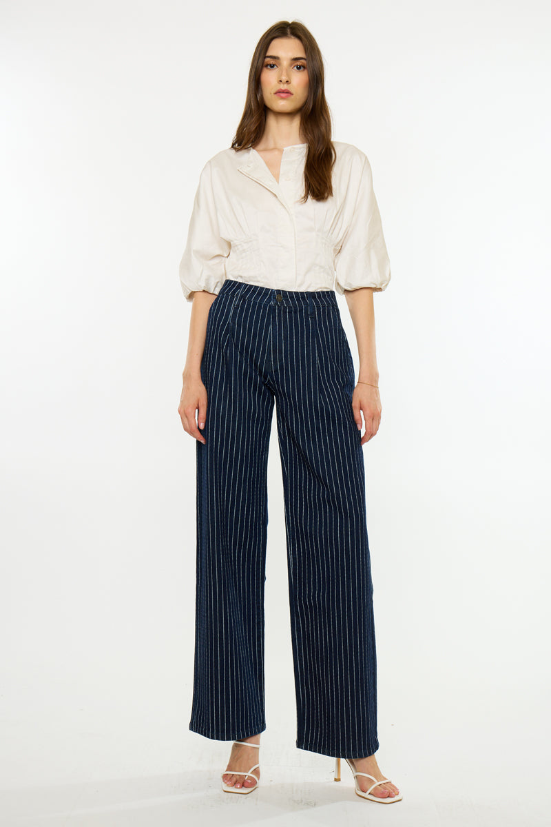 Women's High Rise Wide Leg Jeans - Ally