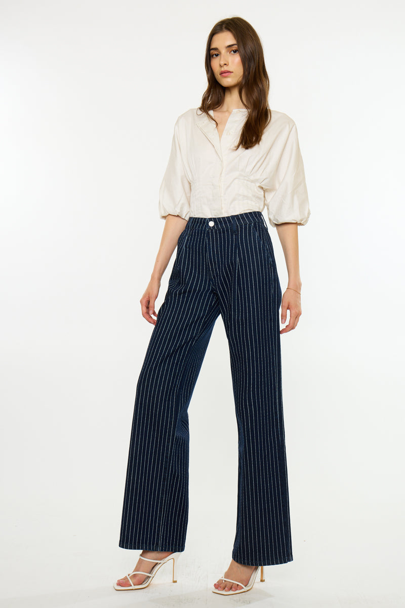 Women's High Rise Wide Leg Jeans - Ally