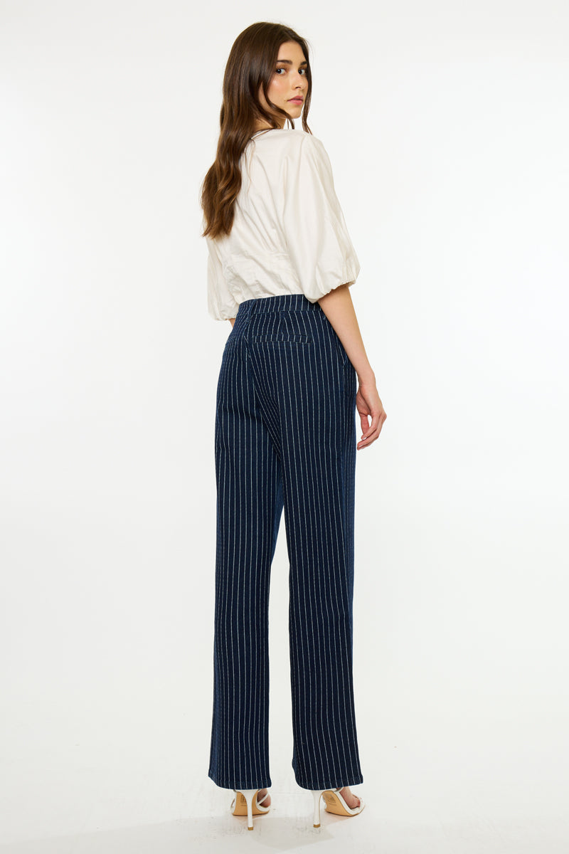 Women's High Rise Wide Leg Jeans - Ally
