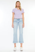 Women's High Rise Cropped Flare Jeans - Angelina