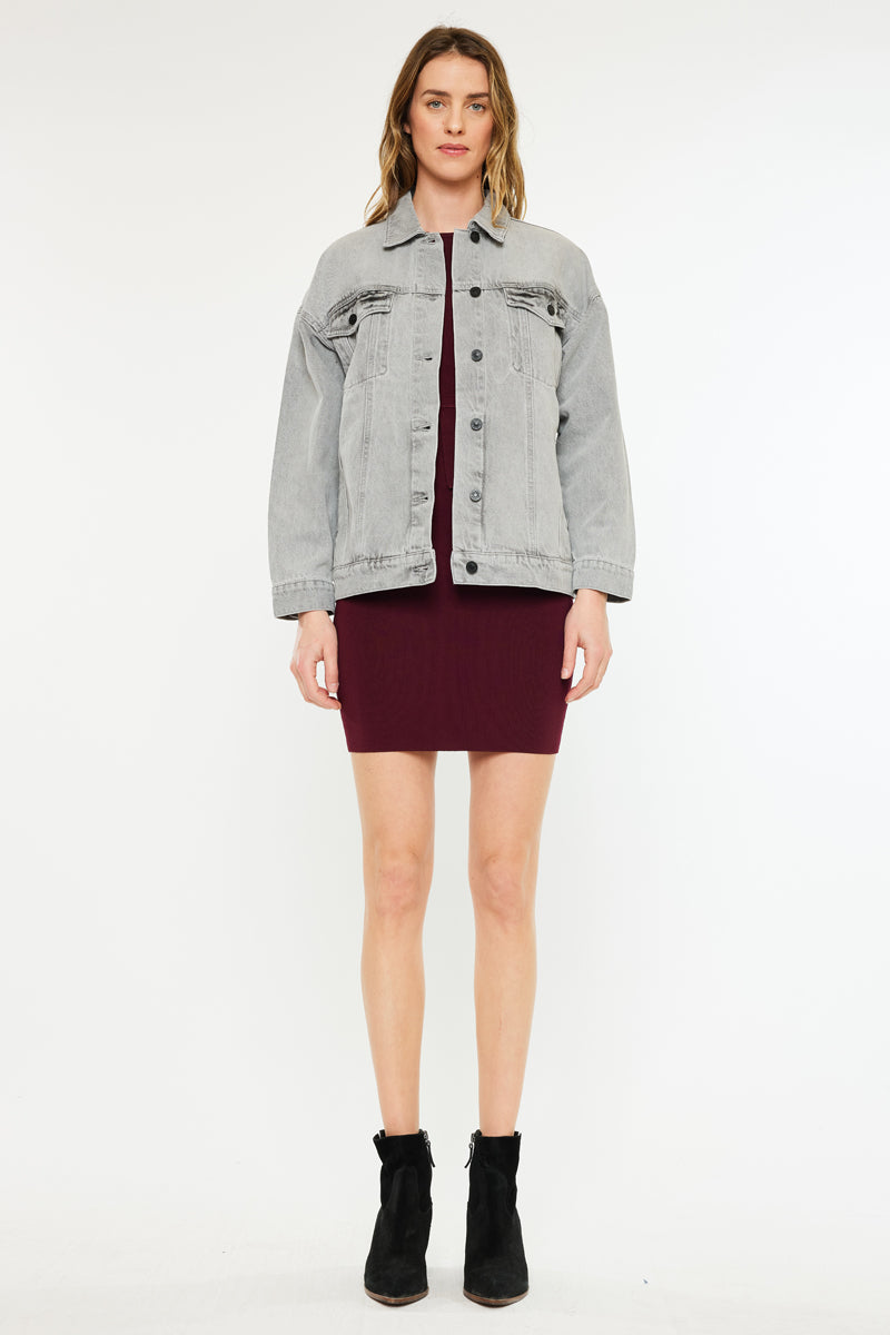 Women's Oversized Denim Jacket - Aaliyah